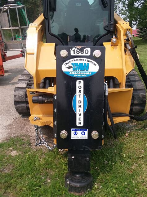 post pounder for skid steer rental|warren cat skid steer rental.